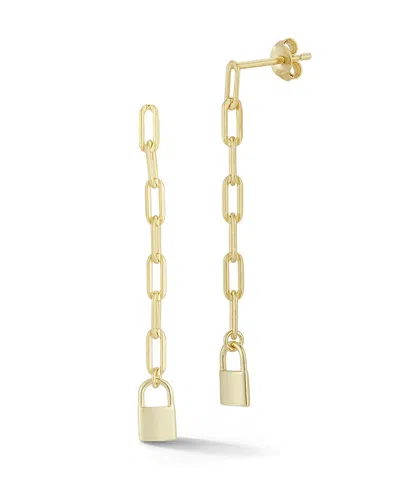 Glaze Jewelry 14k Over Silver Padlock Drop Earrings