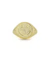 Glaze Jewelry 14k Over Silver Smiley Face Ring