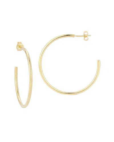 Glaze Jewelry 14k Over Silver Thick Hoops