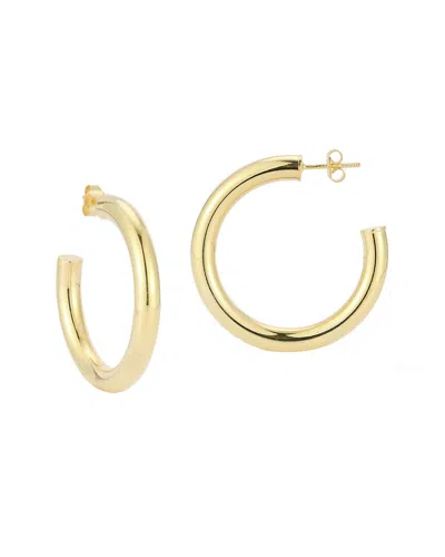 Glaze Jewelry 14k Over Silver Thick Hoops