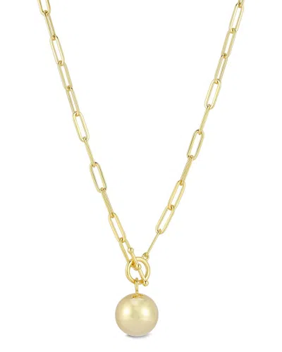 Glaze Jewelry 14k Over Silver Toggle Necklace In Gold