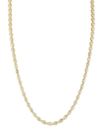Glaze Jewelry 14k Gold Over Sterling Silver Bezel Set Pear Cz Te
