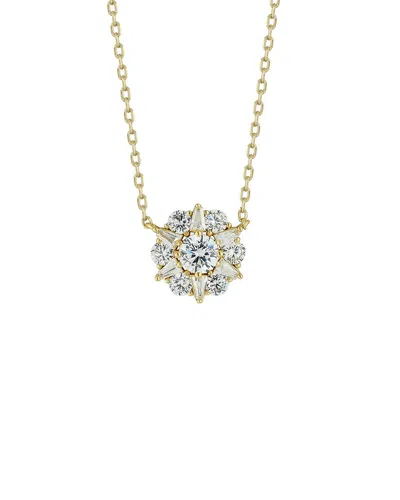 Glaze Jewelry 14k Plated Silver Cz Necklace