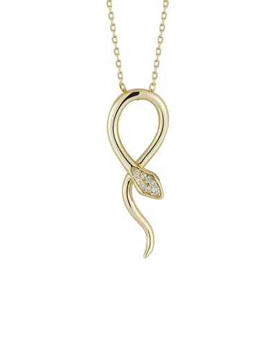 Glaze Jewelry 14k Plated Silver Cz Necklace