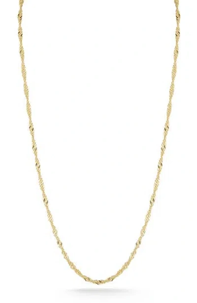 Glaze Jewelry 18k Gold Plated Silver Singapore Necklace