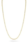 Glaze Jewelry 18k Gold Plated Sterling Silver Ball Chain Necklace