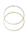 Glaze Jewelry 18k Over Silver Snake Chain Bracelet