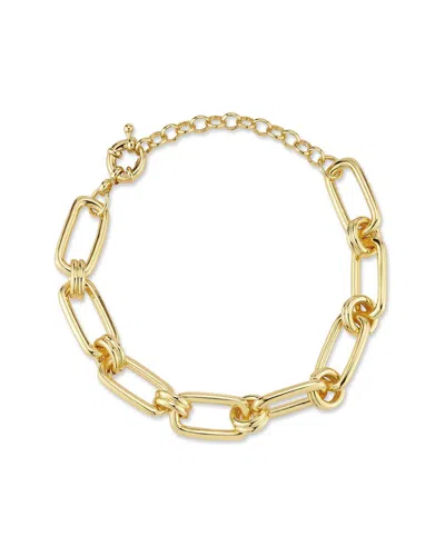 GLAZE JEWELRY GLAZE JEWELRY 18K PLATED BOLD SQUARE LINK BRACELET