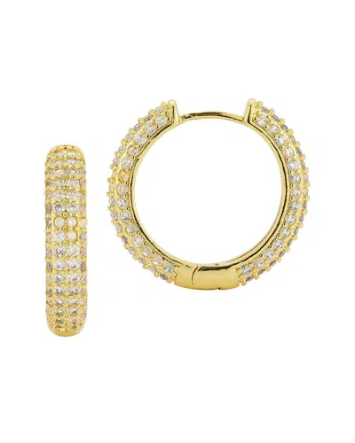 Glaze Jewelry 18k Plated Cz Earrings In Gold