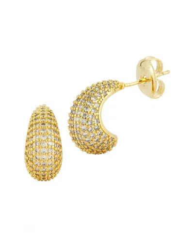 Glaze Jewelry 18k Plated Cz Earrings In Gold