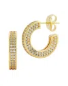 Glaze Jewelry 18k Plated Cz Earrings In Gold