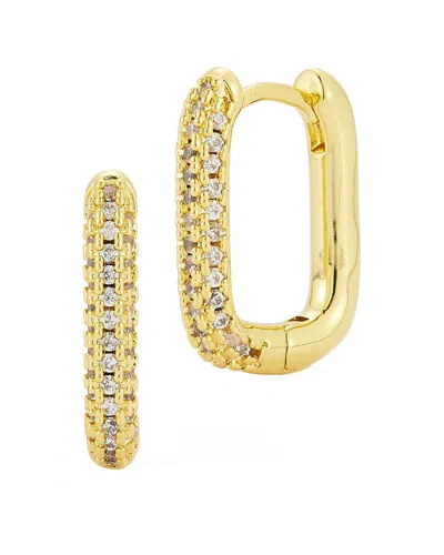 Glaze Jewelry 18k Plated Cz Earrings In Gold