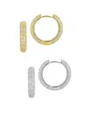 Glaze Jewelry 18k Plated Cz Earrings In Gold