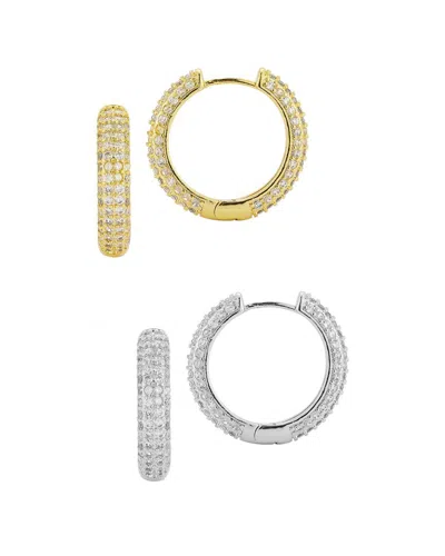 Glaze Jewelry 18k Plated Cz Earrings In Brown
