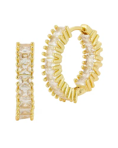 Glaze Jewelry 18k Plated Cz Earrings In Gold