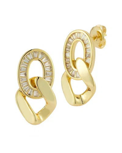 Glaze Jewelry 18k Plated Cz Earrings In Gold