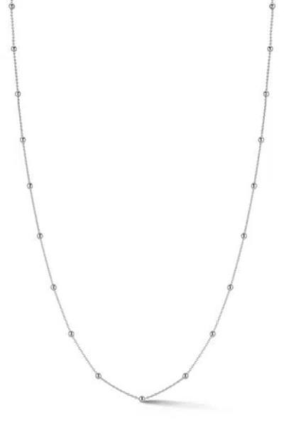 Glaze Jewelry 2mm Ball Station Necklace In Metallic