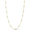 Glaze Jewelry 4mm Ball Station Necklace In Gold