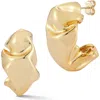 Glaze Jewelry Abstract Bold Hoop Earrings In Gold