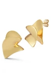 Glaze Jewelry Abstract Bold Stud Earrings In Gold