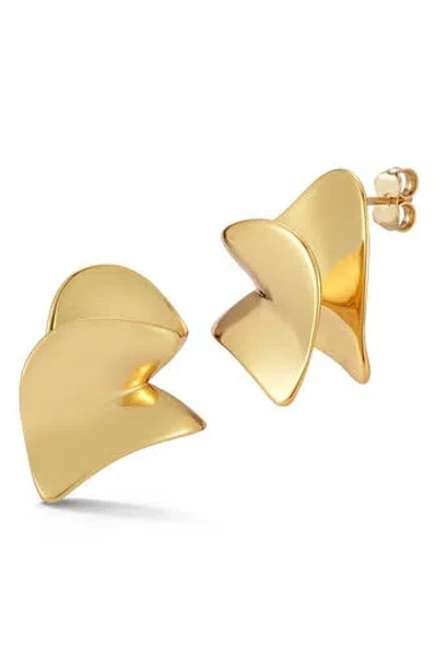 Glaze Jewelry Abstract Bold Stud Earrings In Gold