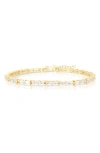 Glaze Jewelry Baguette Cubic Zirconia Bracelet In Gold