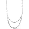 Glaze Jewelry Ball Bead & Chain Layered Necklace In Metallic