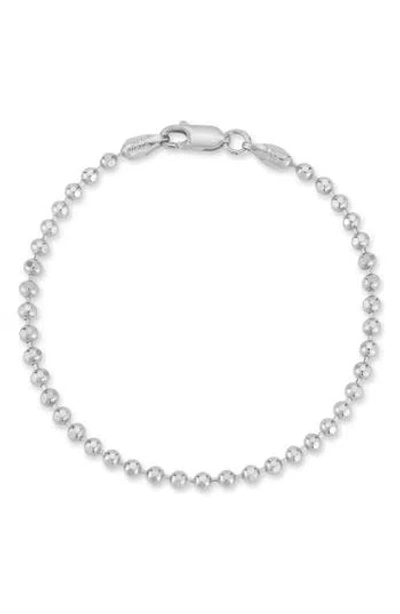 Glaze Jewelry Ball Chain Anklet In Silver
