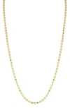 Glaze Jewelry Ball Chain Necklace In Gold