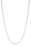 Glaze Jewelry Silver Link Chain Necklace In Silver
