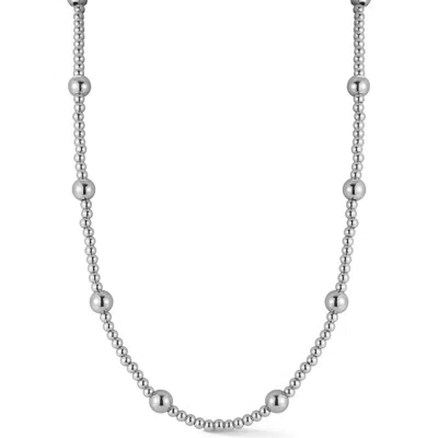 Glaze Jewelry Ball Necklace In Metallic