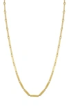 Glaze Jewelry Bar Chain Necklace In Gold