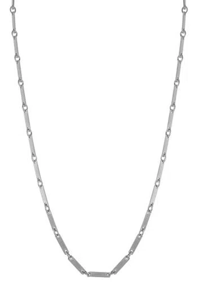 Glaze Jewelry Bar Chain Necklace In Silver