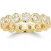 Glaze Jewelry Bezel Cz Band Ring In Gold