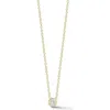 Glaze Jewelry Bezel Set Cubic Zirconia Pendant Necklace In Gold