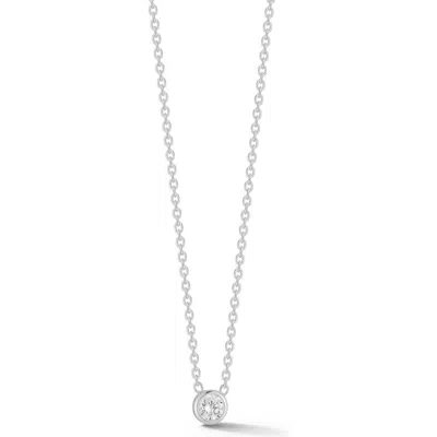 Glaze Jewelry Bezel Set Cubic Zirconia Pendant Necklace In Silver