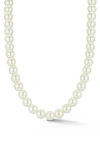 Glaze Jewelry Bold Faux Pearl Necklace In White