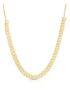 Glaze Jewelry Box & Curb Chain Necklace In Gold
