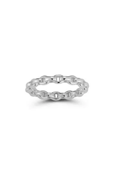 Glaze Jewelry Chain Ring In Silver