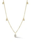 Glaze Jewelry Charm Collar Necklace In Gold
