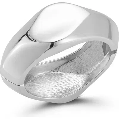 Glaze Jewelry Chunky Bangle Bracelet In Silver
