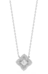 Glaze Jewelry Clover Pendant Necklace In Silver