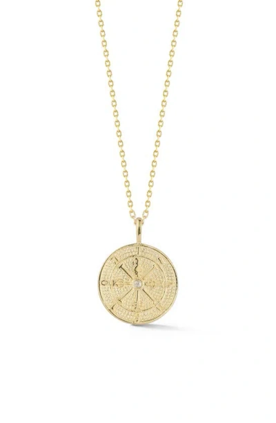 Glaze Jewelry Compass Necklace In Gold