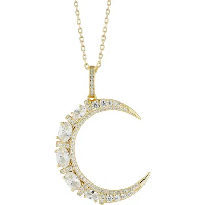 Glaze Jewelry Crescent Moon Pendant Necklace
