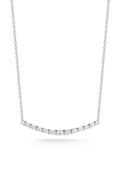 Glaze Jewelry Cubic Zirconia Bar Pendant Necklace In Metallic