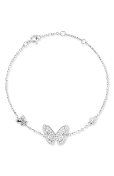 Glaze Jewelry Cubic Zirconia Butterfly Line Bracelet