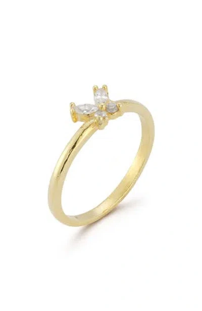 GLAZE JEWELRY GLAZE JEWELRY CUBIC ZIRCONIA BUTTERFLY RING