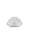 Glaze Jewelry Cubic Zirconia Cocktail Ring In Silver