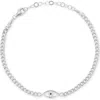 Glaze Jewelry Cubic Zirconia Evil Eye Bracelet In Metallic