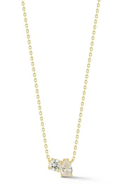 Glaze Jewelry Cubic Zirconia Pendant Necklace In Gold